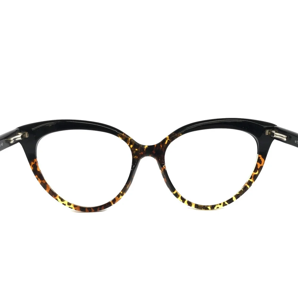 Tom Ford Eyeglasses Frames TF5674-B 005 Black Brown Cat Eye Full Rim 54-17-140